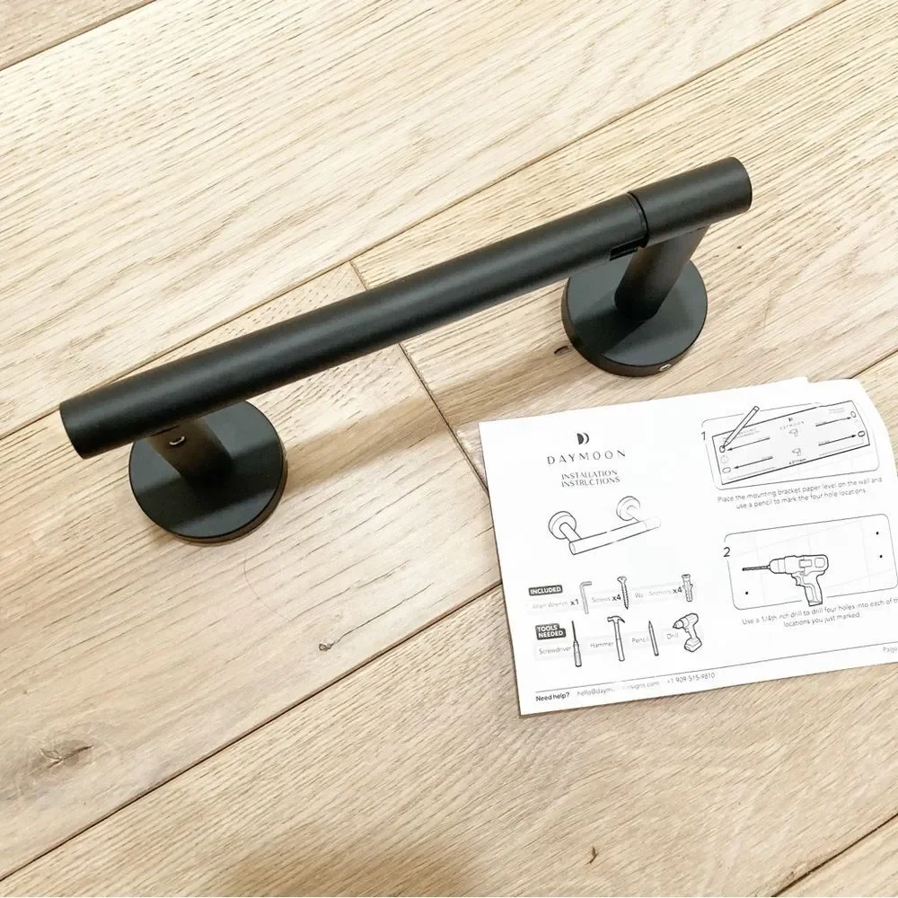 Matte Black toilet paper holder
